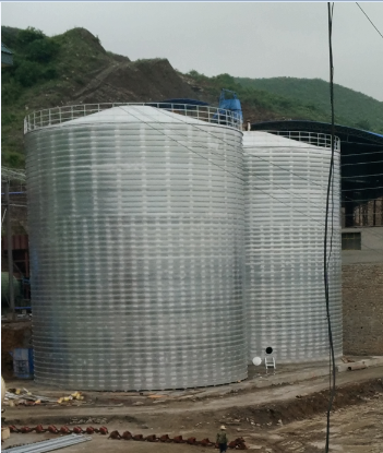 泽库粮食钢板仓的安装全过程不用热焊接